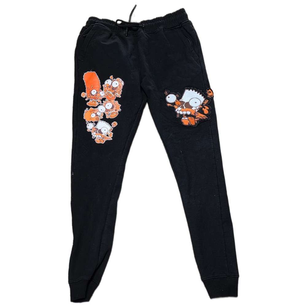 KOL The Simpsons Zombie Graphic Print Jogger Sweatpants Cartoon Adult Medium‎